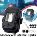 USB Rechargeable 7 Colors Motorcycle Bike Drone LED Warning Strobe Lights: