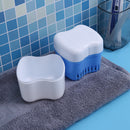 Denture Box Bathroom Travel Denture Cup False Tooth Cleaning Container (B) Newly