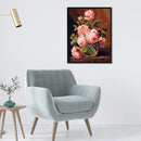 Full Embroidery Fresh Flower Printed Cross Stitch 11CT Cotton Kit (1) Newly