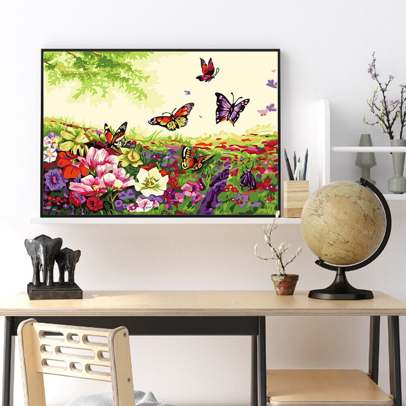 Butterfly 50x40cm Oil Paint By Numbers DIY Painting SXD216037