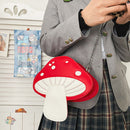 Funny Mushroom Shape Messenger Shoulder Bag Cute Cartoon Girl Cross Body Satchel