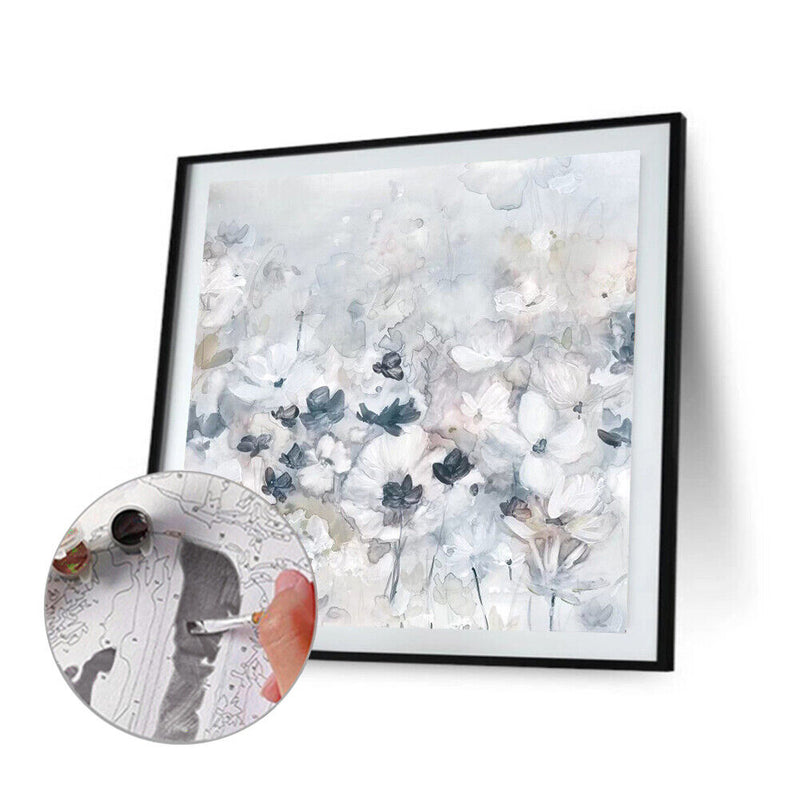 Ink Flower Oil Paint By Numbers Kit DIY Acrylic Painting Home Decoration Gifts