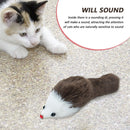 6pcs Pet Cats Toys Plush Simulation Big Mouse Funny Sounding Interactive Toys
