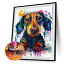 5D DIY Full Drill Diamond Painting Dog Cross Stitch Craft Kit (Color-k554) Newly