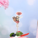 Craft Flower Theme Fairy Girls Cake Topper Angel Sticks Cupcake Decoration