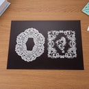 6pcs Rubber Magnet Sheet DIY Photo Picture Cutting Die Black Magnetic Mats