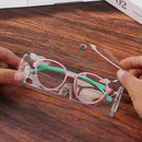 Transparent Women Portable Glasses Box Plastic Glasses Holder Eyeglasses Case