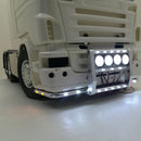 Aluminum Front Bumper Light Bar for 1:14 Tamiya Scania 56323 620 730 RC Crawler