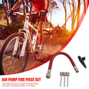 Bike Ball Pump Inflator Hose Swimming Ring Nozzle Ball Air Pump Needles Newly