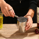 Stainless Steel Bamboo Trapezoid Bartending Cocktail Set Barware Shaker Bar Set