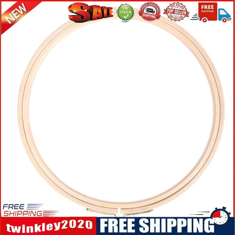 DIY Wooden Cross Stitch Frame Needlework Hoop Ring Embroidery Tool(21cm)