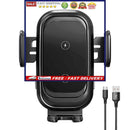 Wireless Car Charger - Dual Coils Fast Charging Phone Stand for Car Accessories