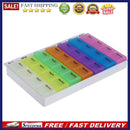 28 Compartments Pills Storage Box 7 Days Tablet Pill Box Holder Medicine