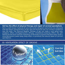 Motorcycle Seat Gel Pad Shock Absorption Mat Cushion Yellow (25x25x1cm) Newly