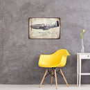 Home Weatherproof Retro Chic Fighter Sign Iron Painting Wall Drawing Templa