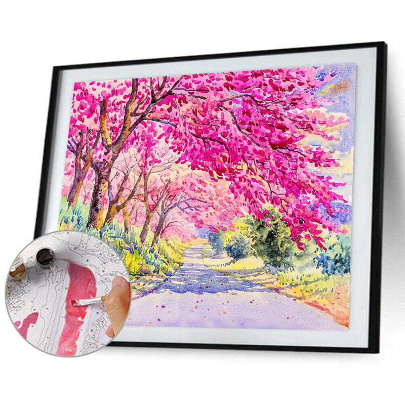 Frameless Oil Paint By Numbers Wall Art Posters Picture Craft Gift Home Decor
