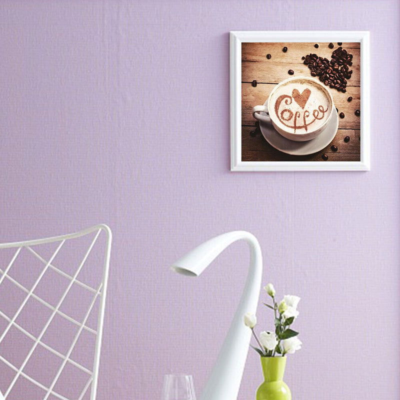 DIY Diamond Painting Kit Full Round Drill Coffee and Coffee Bean Home Decoration