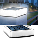 LED Solar Pillar Light Outdoor Waterproof Column Night Light Garden Decor