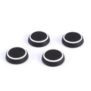 4pcs Silicone Joystick Analog Thumbstick Grip Cover for PS4 (Black + White)