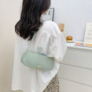 Nylon Women Handbag Solid Casual Totes Travel Underarm Shoulder Bag (Green)