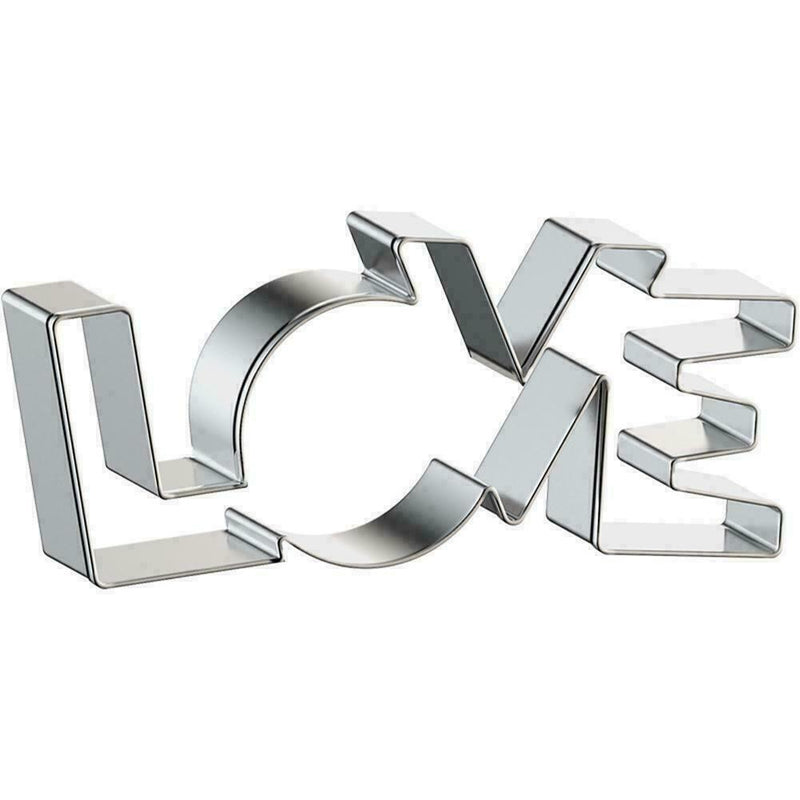 LOVE Biscuit Cutter Steel Sugar Cookie Cutter N2M7