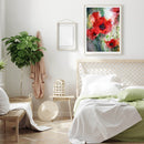 Diamond Painting 5D Full Square Drill Mosaic DIY Red Flower Kit for Bedroom