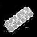 Drug Pill Holder Nail Art Tips Craft Organizer Small Case Storage Boxes