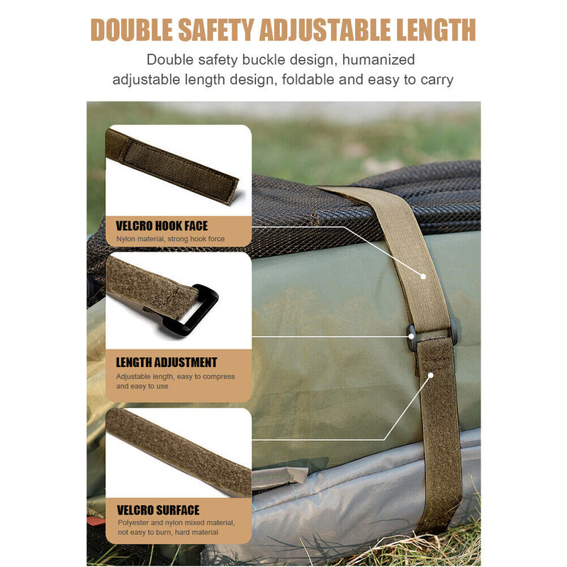 4pcs Cargo Storage Strap Luggage Package Band for Outdoor Travel Camping Hiki