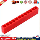 5pcs Multi Holes Hex Shank Bit Holder Screwdriver Head Storage Case (Red) Newly