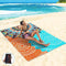 Waterproof Beach BBQ Blanket Outdoor Picnic Camping Playing Mat (Flower)