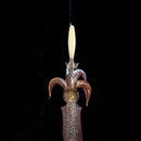 Octopus Jig Squid Hard Lure Wood Shrimp Bait Fishing Hook Tackle (Luminous)