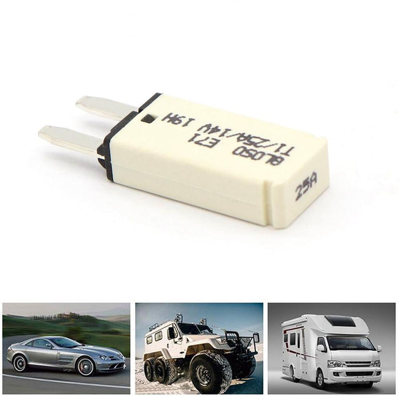 DC 14V Auto Reset Mini Circuit Breaker Blade Fuse for Car Boat(30A White) Newly