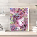 Pink Flower Oil Paint By Numbers Picture DIY Art Home Decoration Gift No Fr