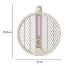 Mosquito Swatter Killer UV Night Light Foldable Flies Insect Trap (Beige) Newly