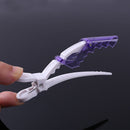 10pcs Plastic Salon Hair Clip Set Hairdressing Crocodile Hair Grip (Purple)