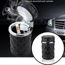 Car Ashtray with LED Lights Auto Cigarette Container Holder Box (Black) Newly