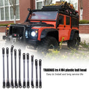 10pcs Metal Link Plastic End Rod for 1/10 RC Crawler Axial SCX10 II Parts Newly