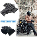 1 Pair Leather Winter Motorcycle Gloves Touch Screen Waterproof Men Gloves