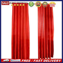 Solid Color Satin Door Window Curtain Room Balcony Half Shading Drape Curta