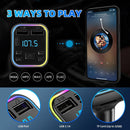 Car Wireless Bluetooth FM Transmitter Type-C Dual USB 3.1A Charger Adapter Fast`