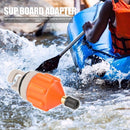 Rowing Boat Air Valve Adaptor Kayak Pump Adapter for SUP Board (Orange)