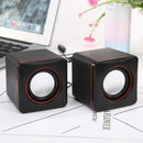 Mini Speakers 3.5mm Mini Stereo Audio Speaker Subwoofer Speakers f