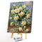 30x40cm White Rose DIY Paint By Numbers Oil Painting Kit Canvas