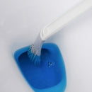 Long-Handled Toilet Brush Golf Brush Head Cleaning Tool Accessories (White)