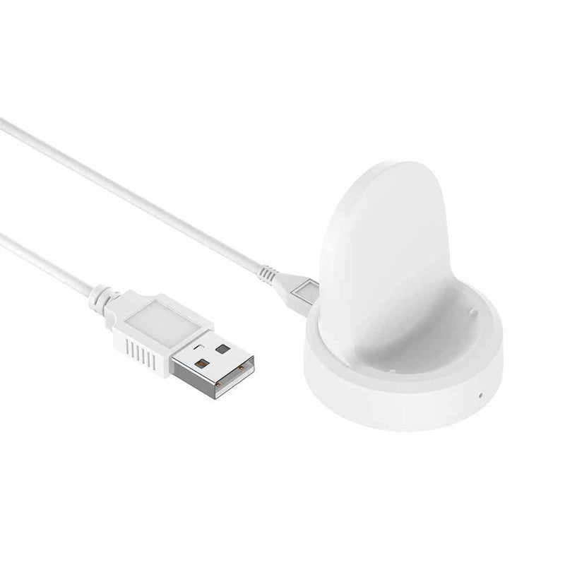 USB Charger Cradle Stand for Galaxy Watch 5/5 Pro/4/Active 1/Active 2 (White)
