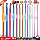 14pcs Aluminum Crochet Hooks Sewing Needles Sweater Weaving Tools Kit Set Newly