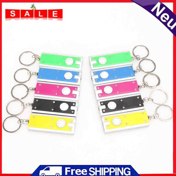 10pcs Mini LED Light Flashlight Camping Flashlight Ring Keychain - LA