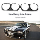 2pcs Front Headlight Lamp Bezel Trim Car Styling Accessory for Dodge Challenger
