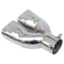 Dual Exhaust Tip Bolt-on Heart Edge Stainless Steel Tailpipe Tip 2.5 inch I