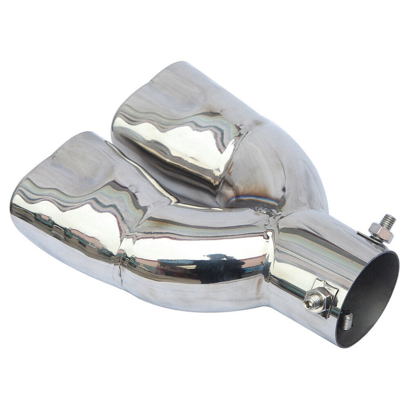 Dual Exhaust Tip Bolt-on Heart Edge Stainless Steel Tailpipe Tip 2.5 inch I